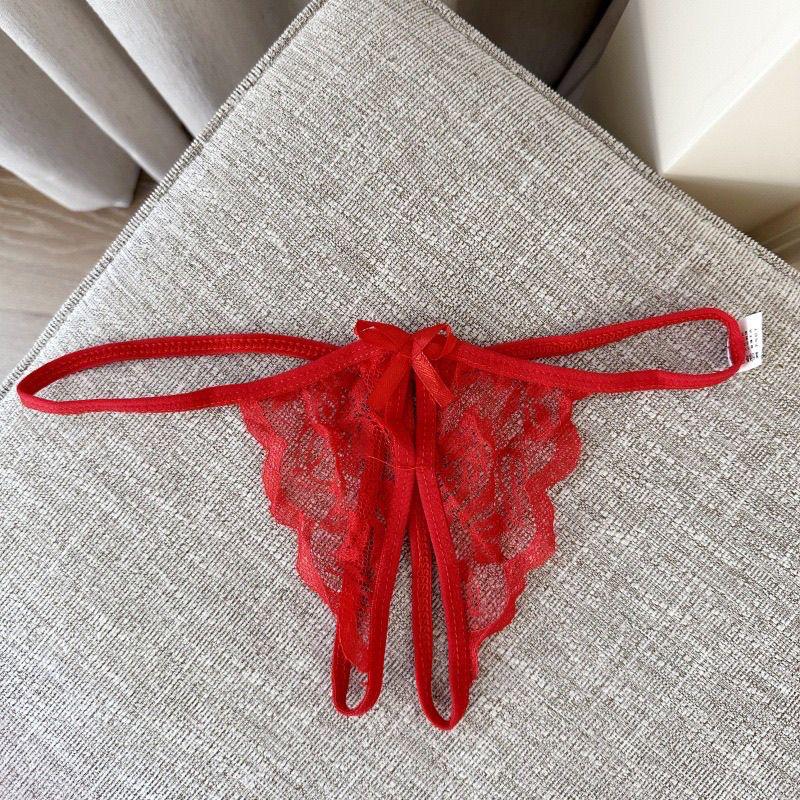 Lace Open-Crotch Panty for Women Babydoll
