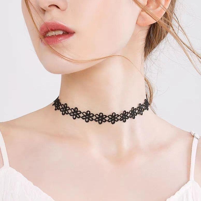 Choker Necklace Black Lace Velvet strip woman Collar Party Jewelry Neck accessories chokers handcrafted Chain Necklace